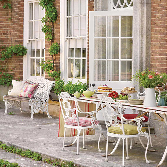 Outdoorstoffe uni oder gemustert für Garten und Balkon